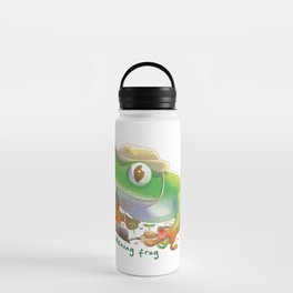 Gardening Frog | Hana Stupid Art Water Bottle