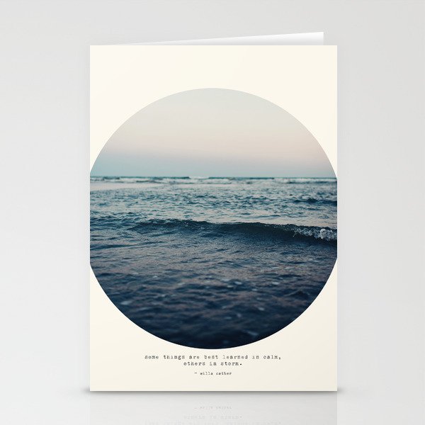 Circle Print Series - In Storm Stationery Cards