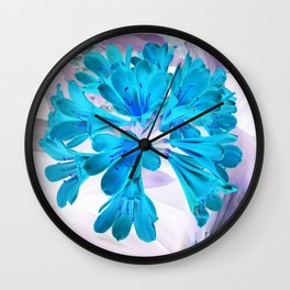 Blue Flower Wall Clock | Giftforher, Beautiful, Flower, Photoshop, Garden, Plant, Cute, Summer, Spring, Giftideas 