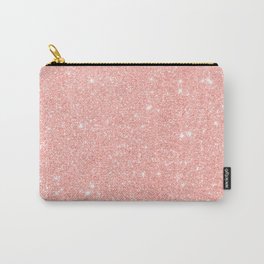 Cute Light Pink Glitter Carry-All Pouch