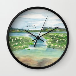 Green Lake in June Wall Clock
