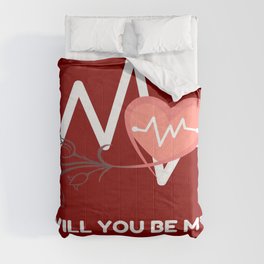 WILL YOU BE MY VALENTINE Comforter