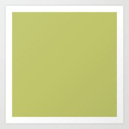 Yellow-Green Khaki Art Print