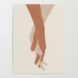 Holding Hands Poster