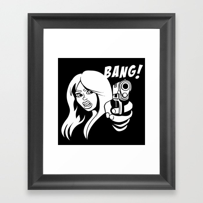 BANG! Framed Art Print