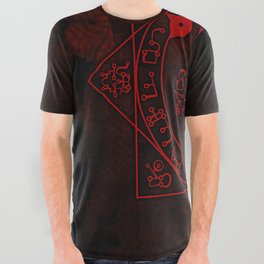 IS Symbol on Red-All Over Graphic Tee All Over Graphic Tee