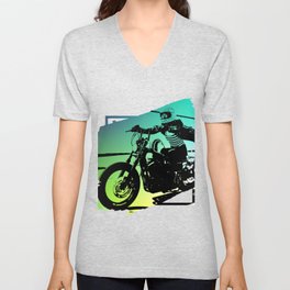 Motorcycle ride V Neck T Shirt