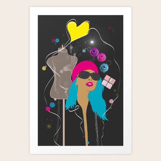 Party girl Art Print