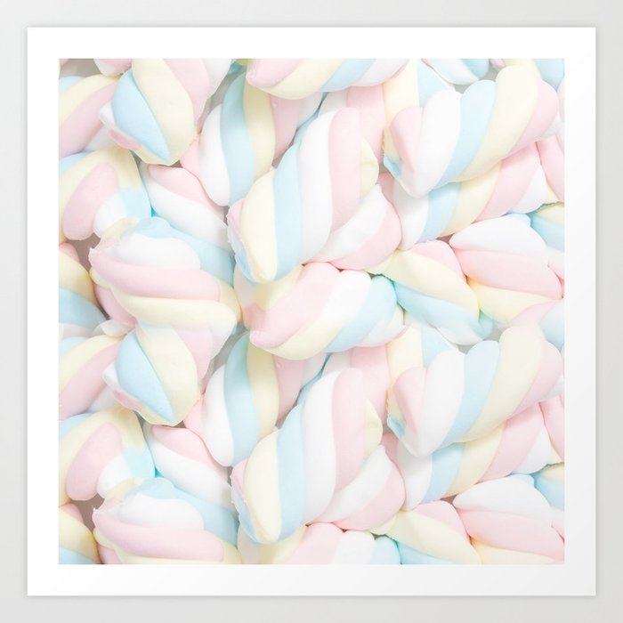 sweet, candy, and marshmallow | Pastel candy, Cute wallpapers, Pastel  aesthetic Art Print