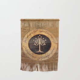 White Tree Wall Hanging | Tolkien, Woodenplate, Whitetreeof, Burnedart, Woodburning, Photo, Elven, Halfling, Elvish, Inscription 