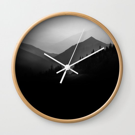 Dusky Mountains Wall Clock
