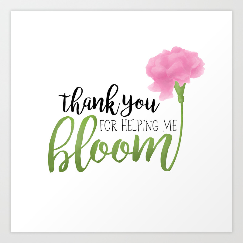 by Milkyprint on Rectangular Pillow Medium 20 x 14 Society6 Thank You for Helping Me Grow 