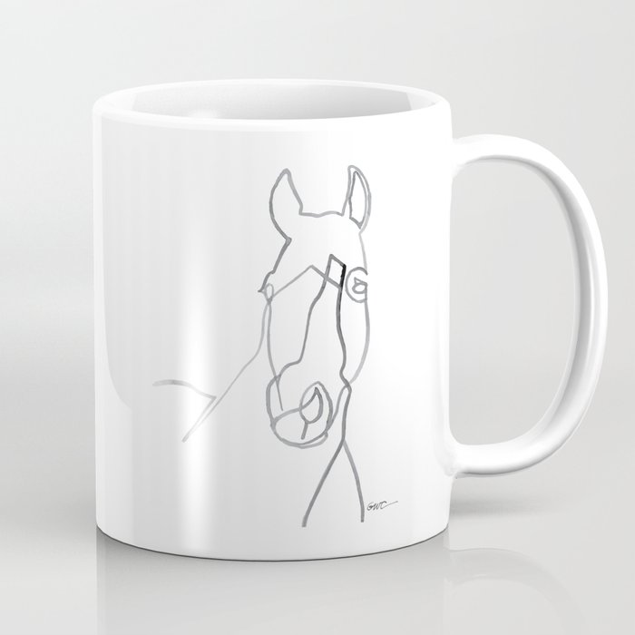 Horse Line Drawing Coffee Mug