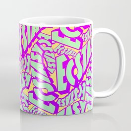 'Ecstacy' 70's Psych Poster Fade Pattern Coffee Mug