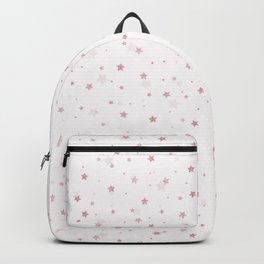 Pink Glitter Stars White Design Backpack | Uniquedesign, Pinkstarsdesign, Universe, Astronomy, Luxurypinkstars, Girlypaintedstars, Trendypinkstars, Chicrosegoldstars, Graphicdesign, Girlypinkstars 