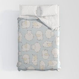 sleepy sheepy Duvet Cover