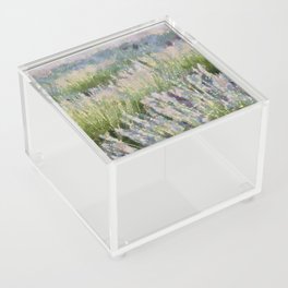 Lavender Fields Abstract Art  Acrylic Box