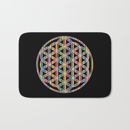 Flower of Life Colored | Kids Room | Delight Bath Mat