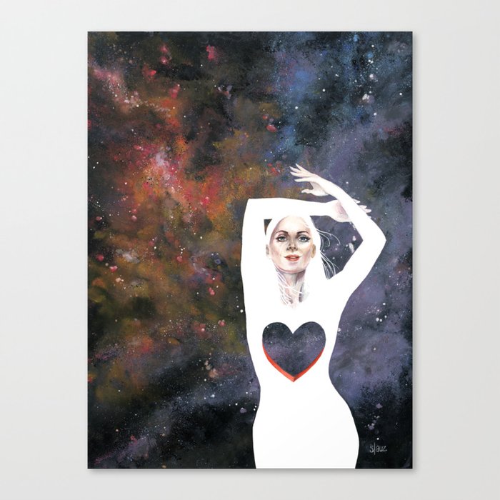 Love is infinite as the Cosmos Canvas Print