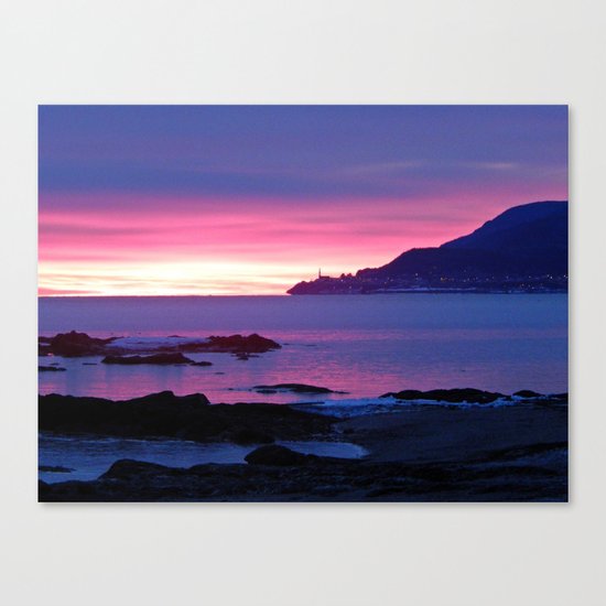 Winter's Dawn on the Coast Canvas Print