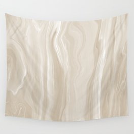 Marblesque Beige Cream 1 - Abstract Art Marble Series Wall Tapestry