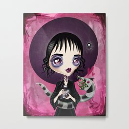 Strange and Unusual Metal Print | Drawing, Blackhat, Winonaryder, Moviecharacter, Gothicgirl, Purple, Filmcharacter, Creepycute, Photo, Witchy 