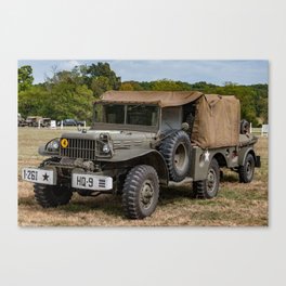 Classic WW II Vehicle Canvas Print