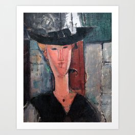 Amedeo Modigliani - Madame Pompadour Art Print