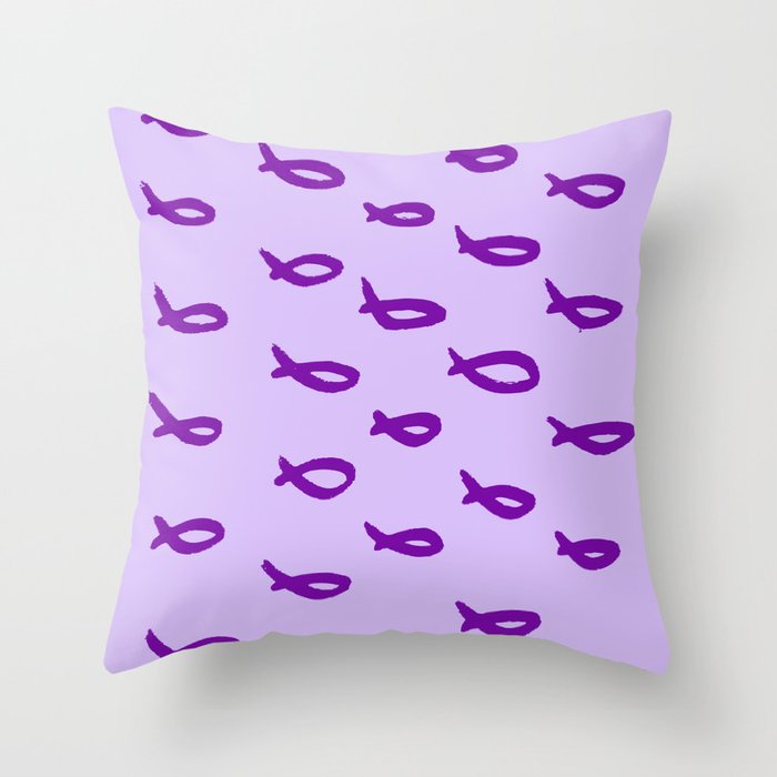 Peri Purple  Throw Pillow
