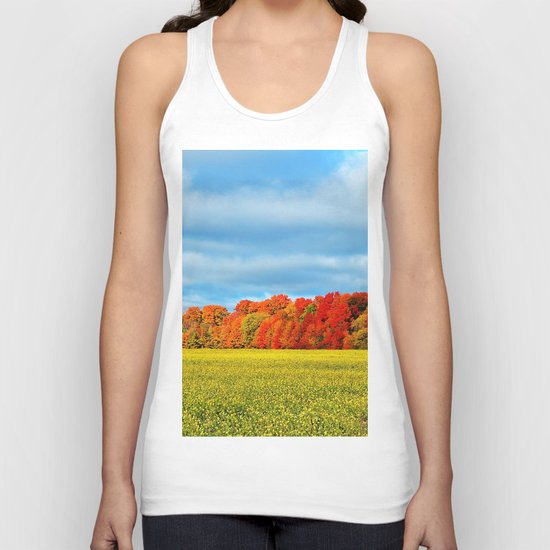 The Field and the Forest in October Unisex Tank Top