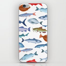 Seamless fish iPhone Skin