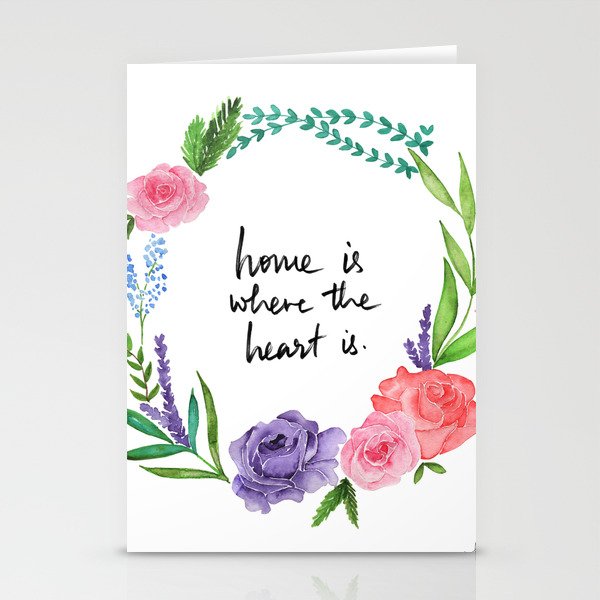 Home Is Where the Heart Is Stationery Cards