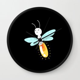 Sweet Fireflies Children Fireflies Wall Clock
