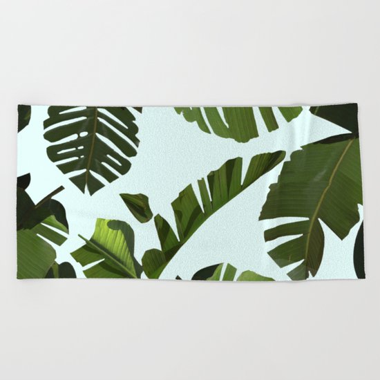 Palm Pattern Beach Towel