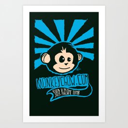 Monkey Chow Super Awesome Team Art Print