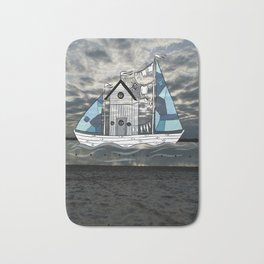 Moving home  Bath Mat | Drawing, Procreate, Photograph, Picture, Water, Home, Illustration, Nature, Morningsun, Sealing 