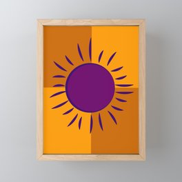 Sun Flower Framed Mini Art Print