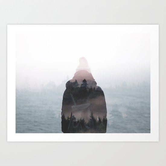 All your weight falls on me Art Print
