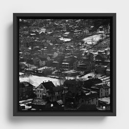 Walker Evans, Johnstown housing, Pennsylvania Framed Canvas