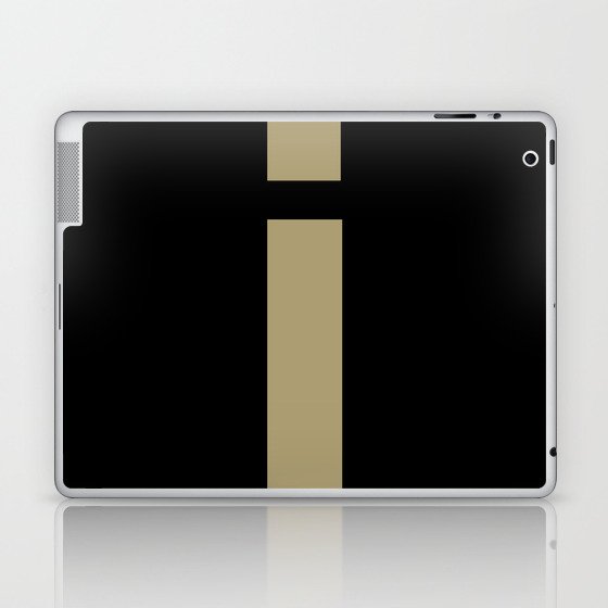 letter I (Sand & Black) Laptop & iPad Skin