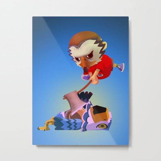 The Villager vs Pierce Metal Print