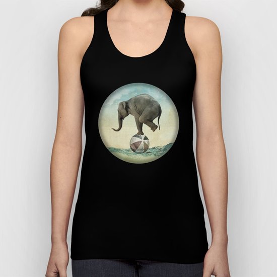 Elephant at Sea Unisex Tank Top