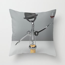 The surreal mr Corkscrew  inviting for party Throw Pillow