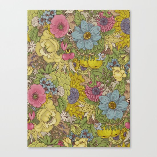 the wild side - spring tones Canvas Print