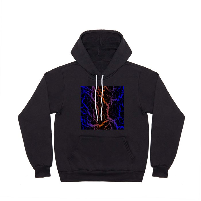 Cracked Space Lava - Blue/Orange Hoody