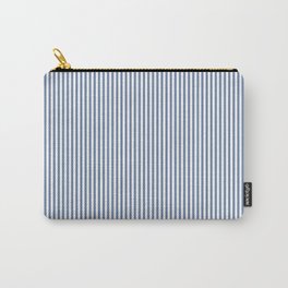 Blue Seersucker Stripe Carry-All Pouch