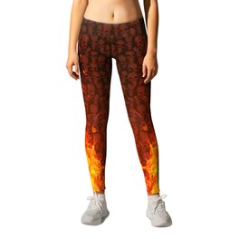 Hell Sweet Home Leggings | Graphic Design, Typography, Funny, Illustration 