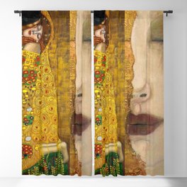 Gustav Klimt portrait The Kiss & The Golden Tears (Freya's Tears) No. 1 Blackout Curtain