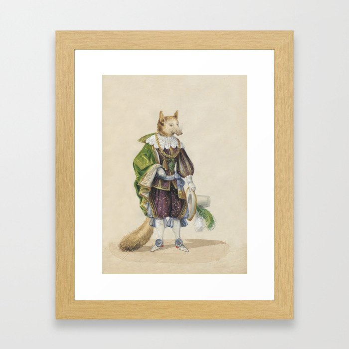 Noble Fox for Kids Framed Art Print