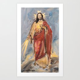 Cor Jesu Sacratissimum Art Print